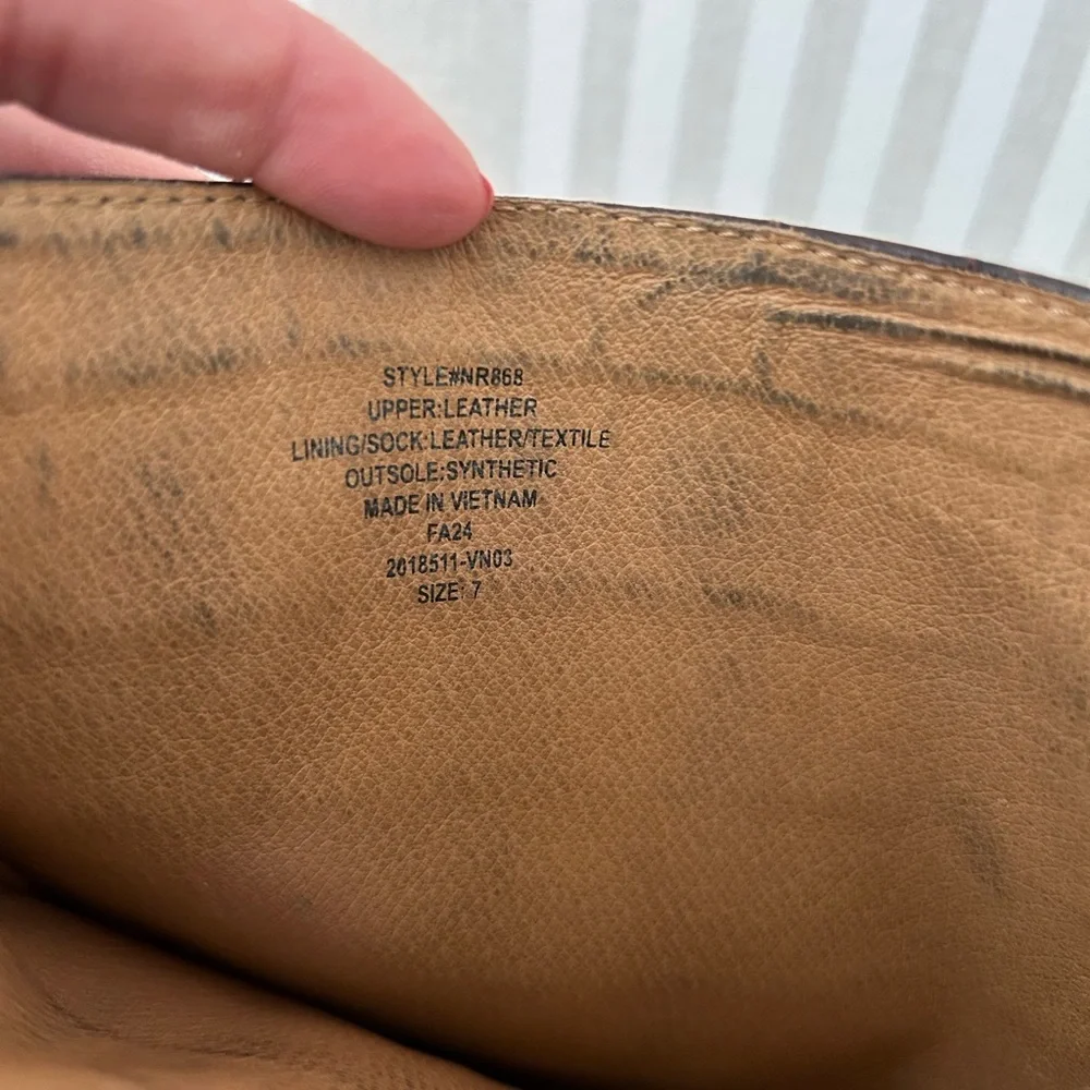 Madewell The Dimes Leather Kitten-Heel Knee Boot Chocolate Raisin Women Size 7 - Picture 13 of 15